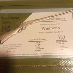 Limited edition silver collectables