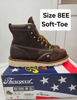 Thorogood Soft Toe Work Boots Size 8