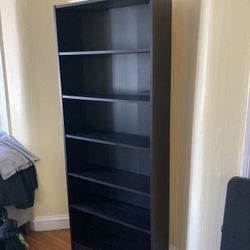 Huge Black Bookshelf