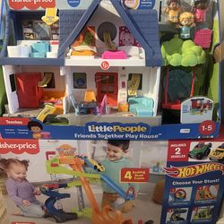 Fisher Price Little People Friends House and Stunt Speedway