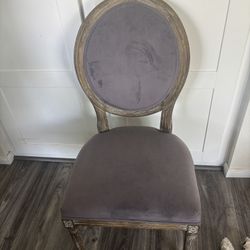Purple Wooden High Chair 