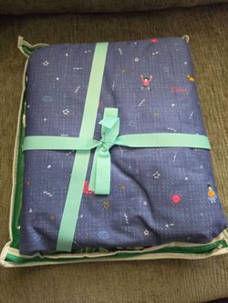 Home Collection Blue Queen Fitted Sheet, NEW, 100% Cotton