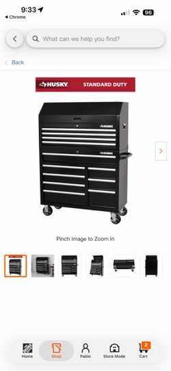 Husky Standard Duty Tool Chest Cabinet