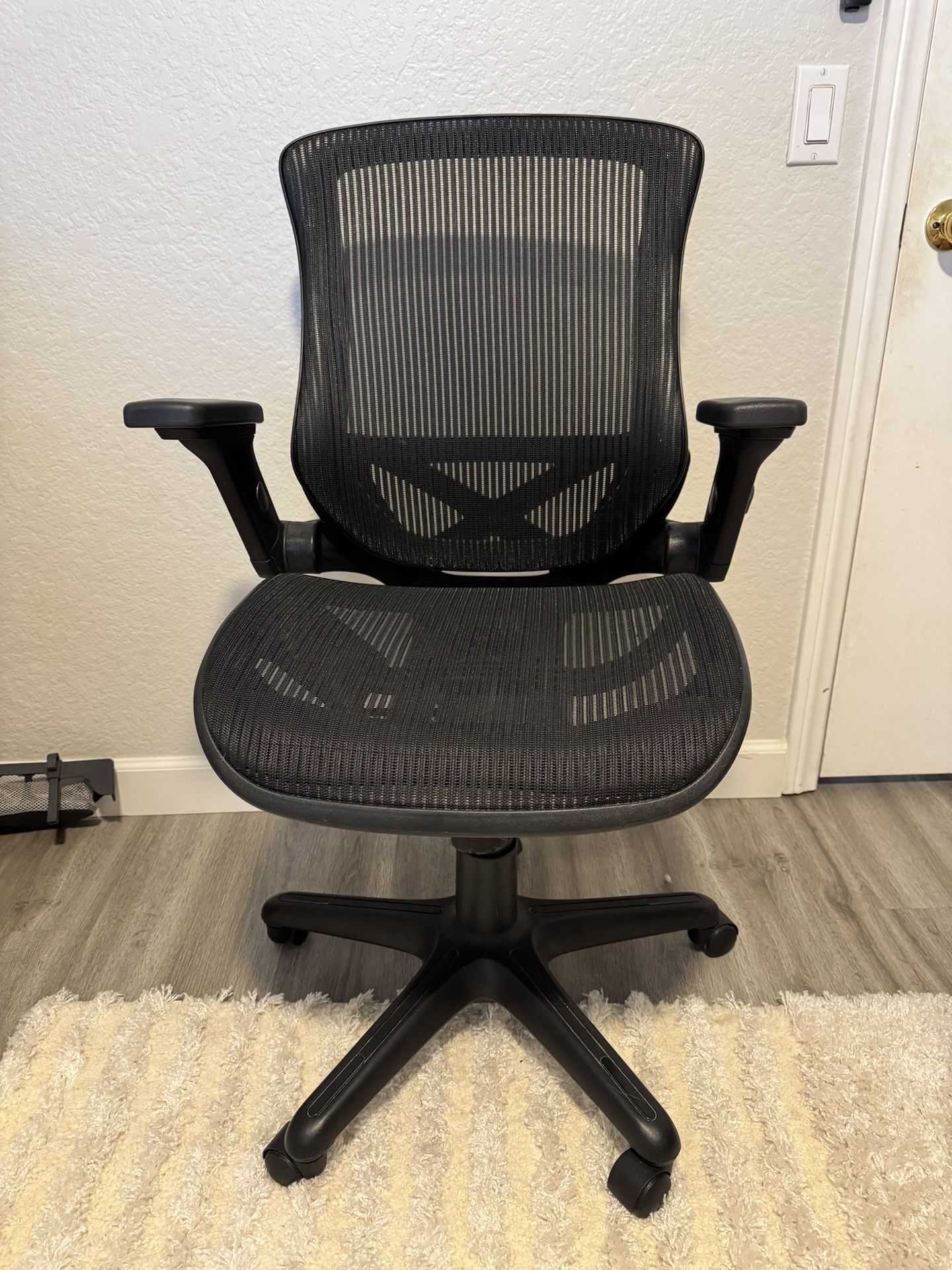 Bayside Ergonomic Black Office Chair with Mesh Seat - Barely Used