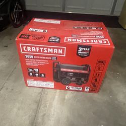 The product is a CRAFTSMAN 3650-watt recoil start gas portable generator,NEW Unopened 