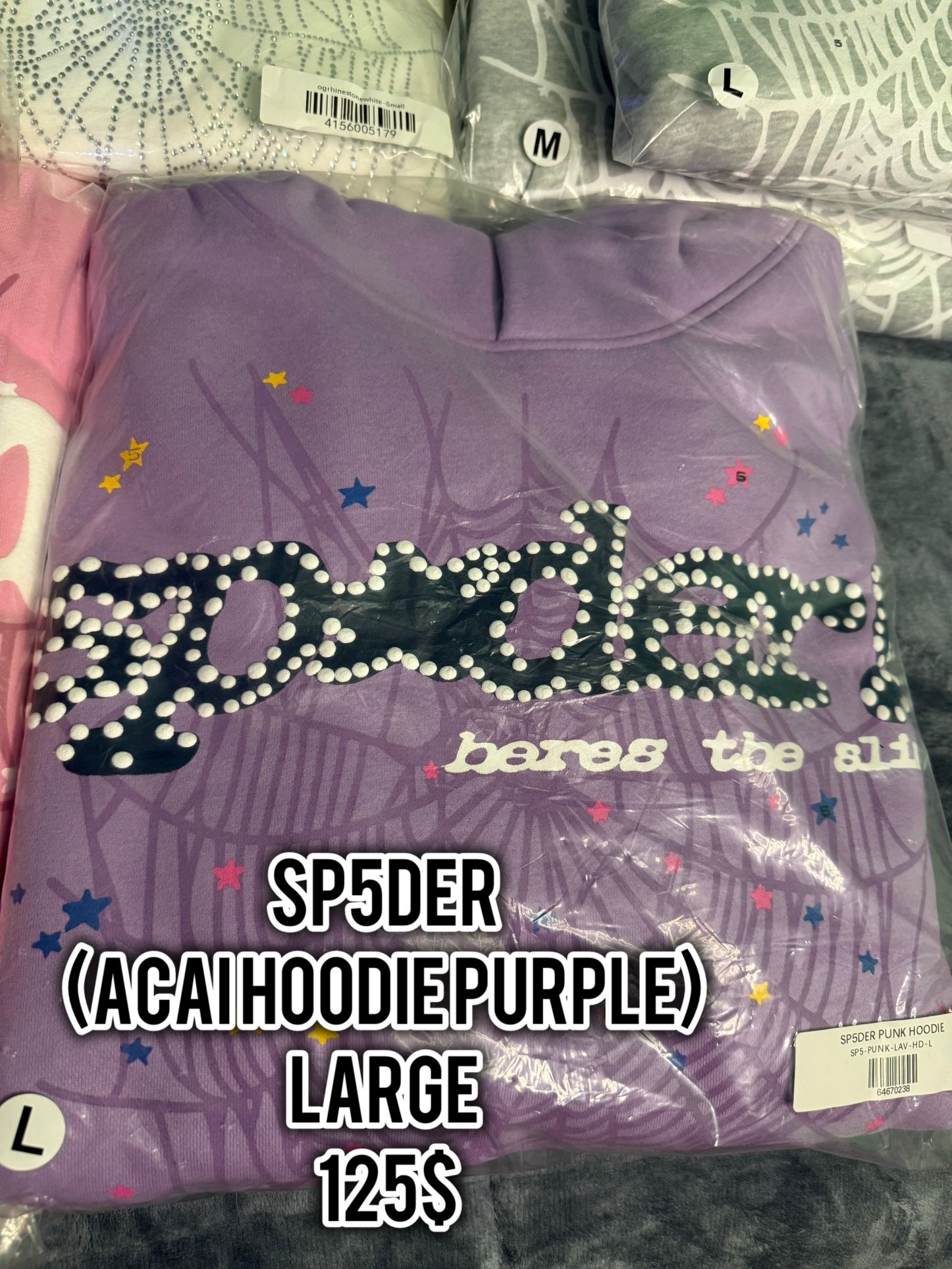 sp5der purple hoodie 