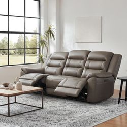 Like new Italian leather power recliner retails $1600