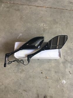 Universal supermoto motorcycle mirrors
