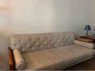 Midcentury Modern Style Grey Couch