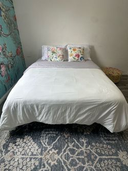 Full/Queen Bed Frame with Mattress