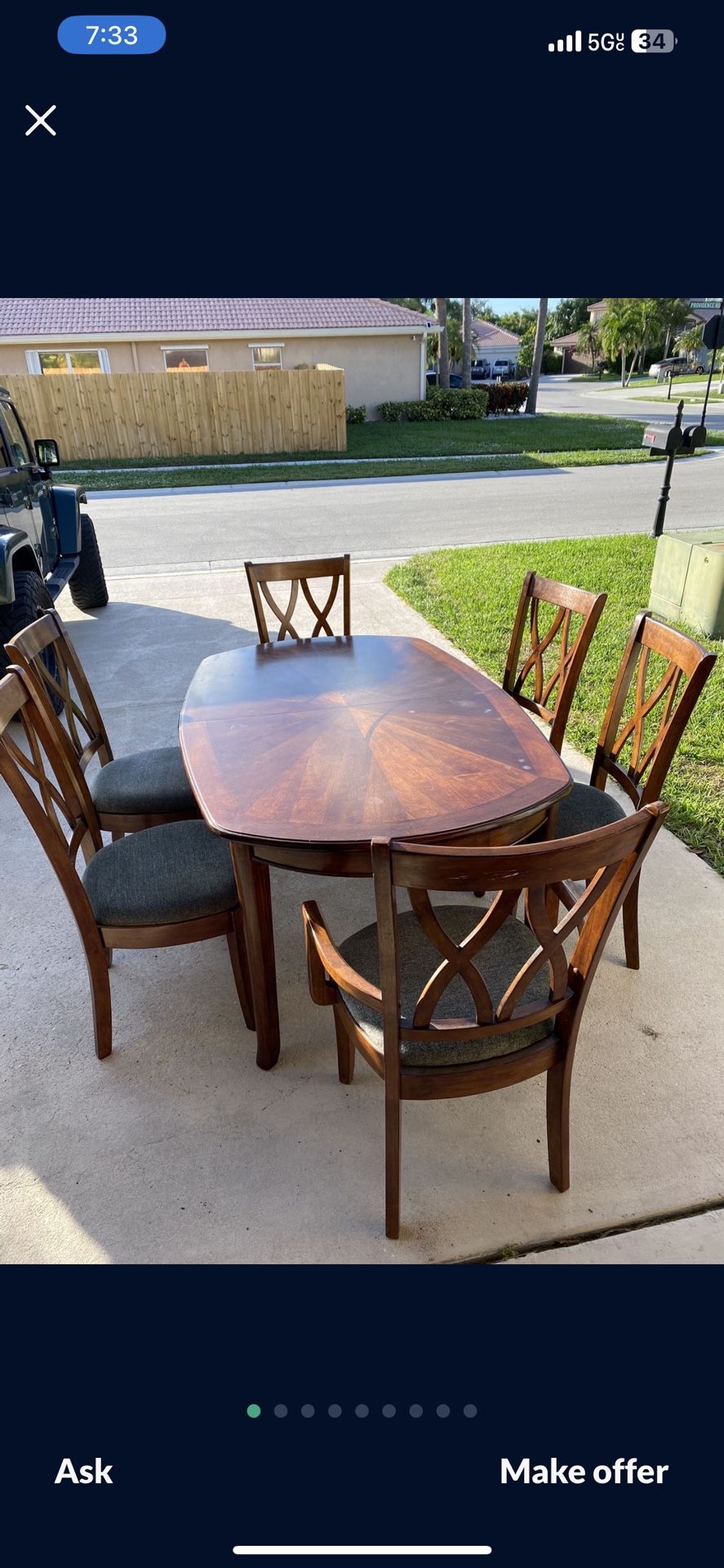 Dinning Room Table With 6 Chairs