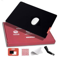 Glass Gaming Mouse Pad - Premium Glass Pad with Anti-Slip Rubber Base - Smooth, Precise Tracking, Durable Surface for High-Speed Gaming, Ideal for FPS