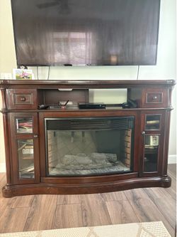 Tv stand and heater