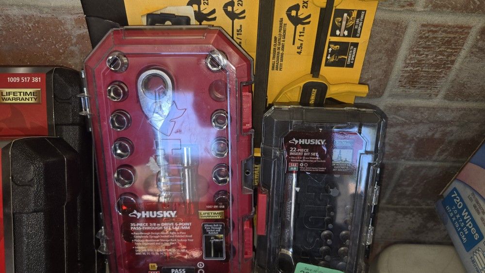 2 HUSKY TOOL SETS