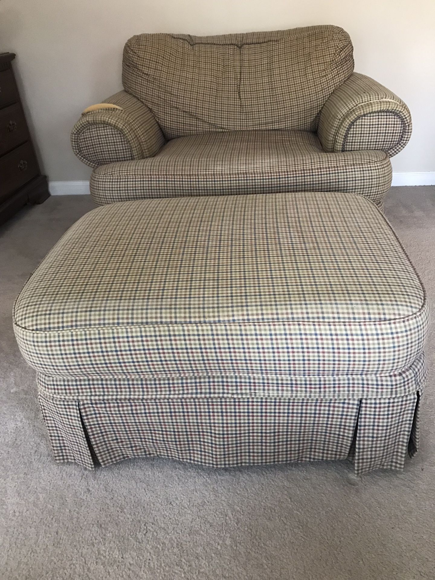 Armchair And Ottoman