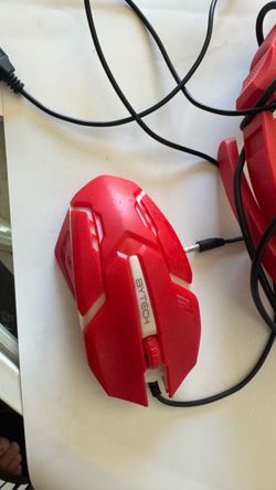 Bytech Wired Gaming Mouse Red