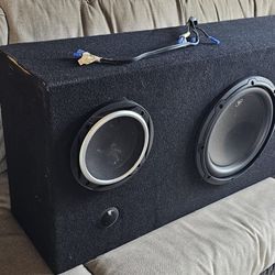 ** JL Audio 2 component woofer and 10" Subwoofer in carpet Enclosures**