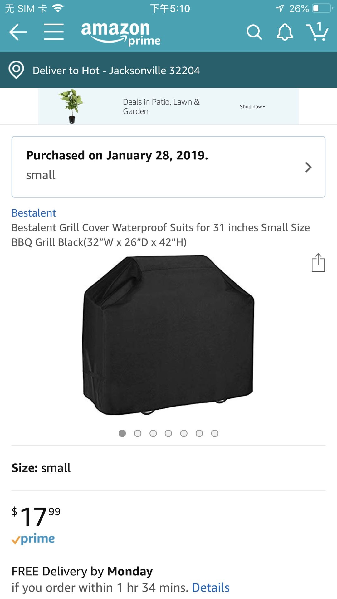 Brand new Bestalent Grill Cover