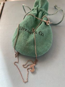 Gorgeous Tiffany & CO Necklace Platinum Diamond "J"