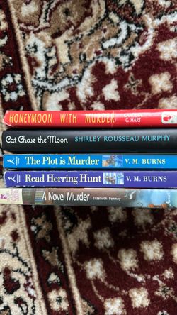 Lot of 5 Cozy Mystery Paperback Books