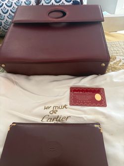 Cartier vintage bag with wallet & authenticity card