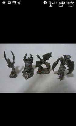 Pewter collectible Castle dragons