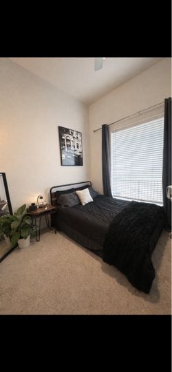 Queen bed set and mattress