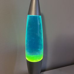 working blue and green lava lamp