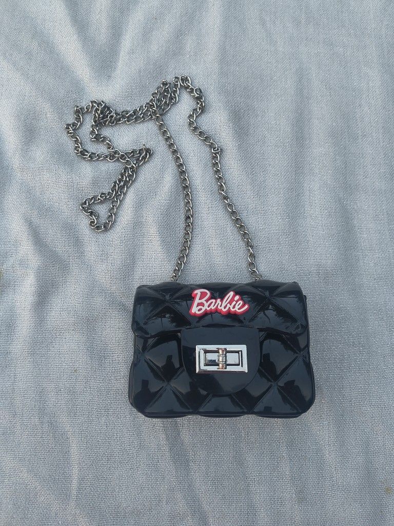 Black Mini Quilted Jelly Barbie Purse