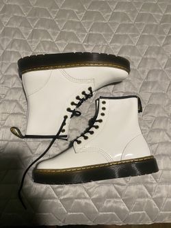 White Dr Marten Boots Size 7
