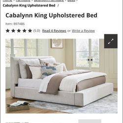 New‼️King Size Bed Frame/ Nueva‼️Cama King Size