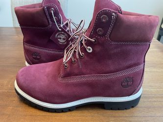Burgundy Timberlands