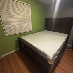 Wooden Sleigh Bed Frame