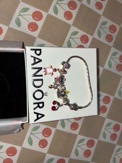 Pandora bracelet with charms