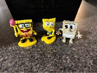 3 minifigs spongebob