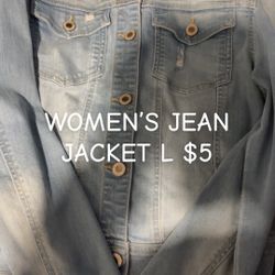 Woman’s Jean Jacket Large