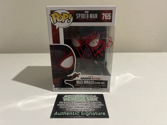 Marvel Spider-Man Miles Morales Signed Funko Pop 