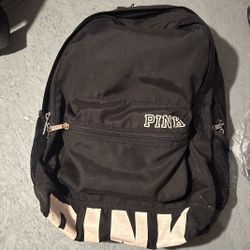 Pink Black Backpack 