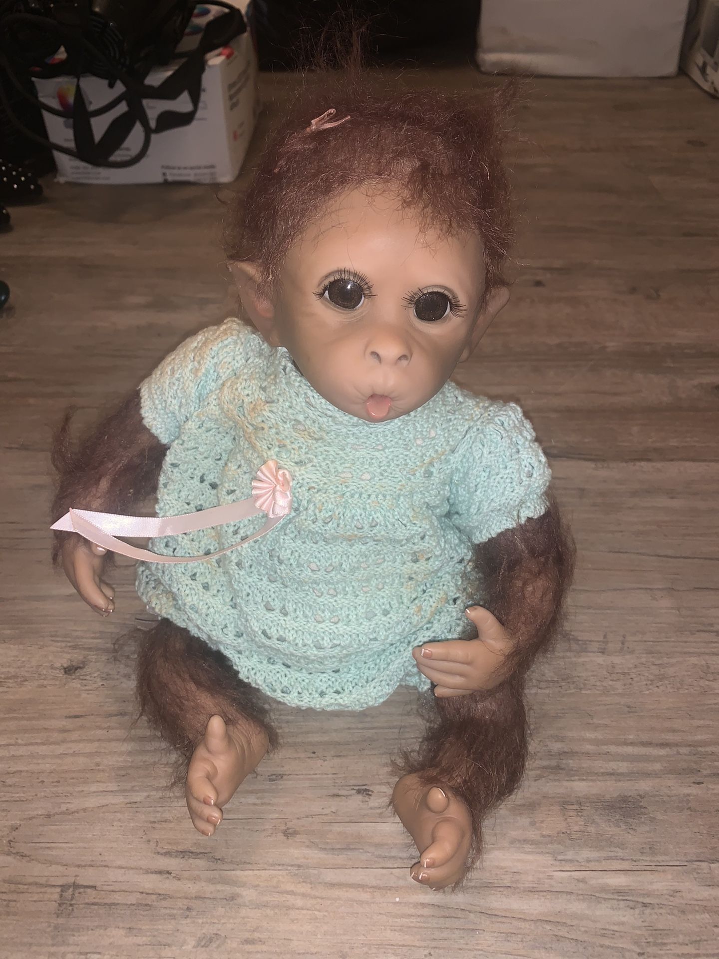 The Ashton-Drake Galleries so Truly Real Weighted and Fully Poseable Baby Monkey
