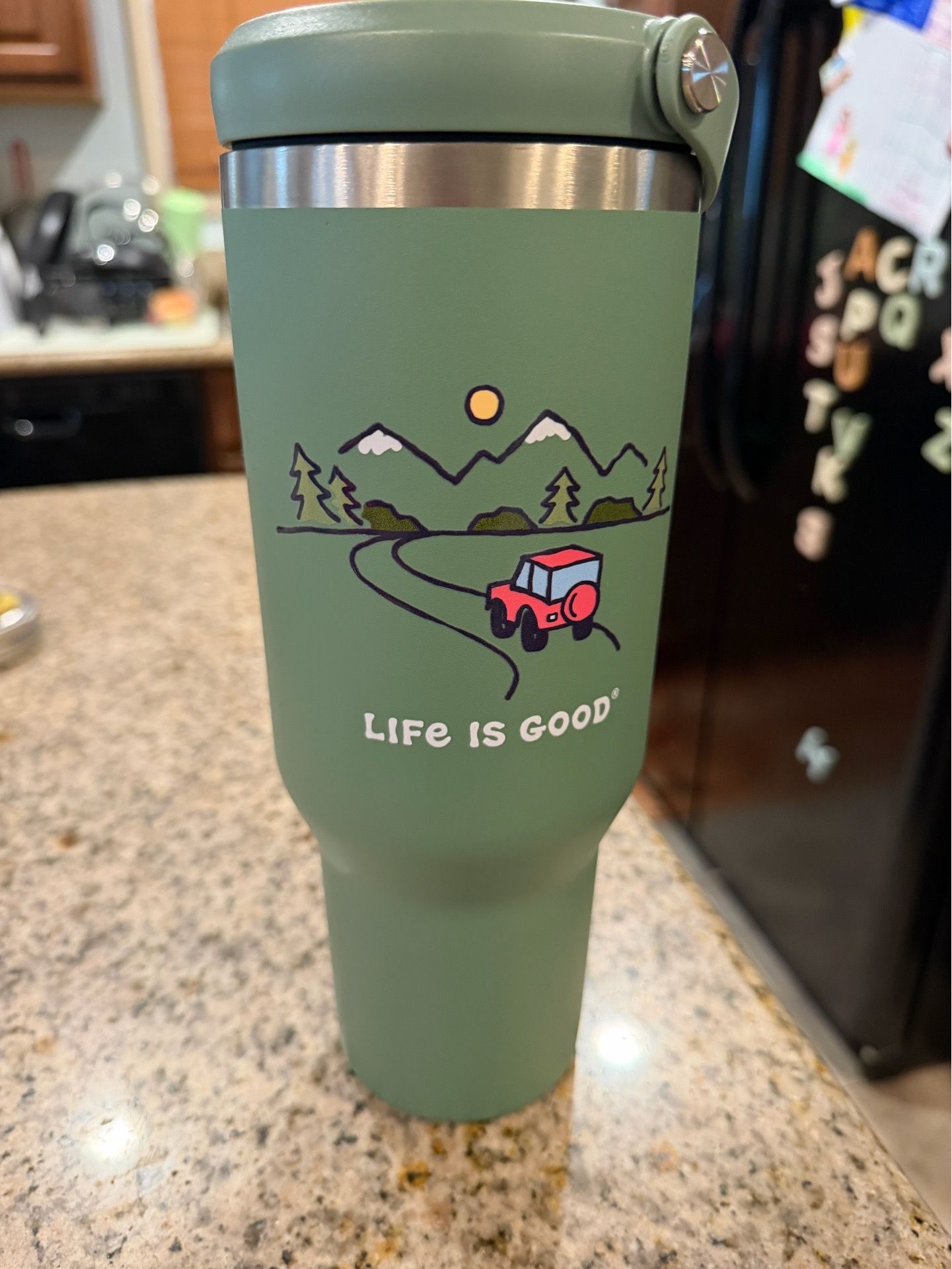 Brand new life is good tumbler