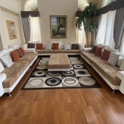 Discounted Full Sofa Set With 2 Ottomons From Scandinavian Designs Furniture store