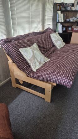FOUTON frame with mattress and cover