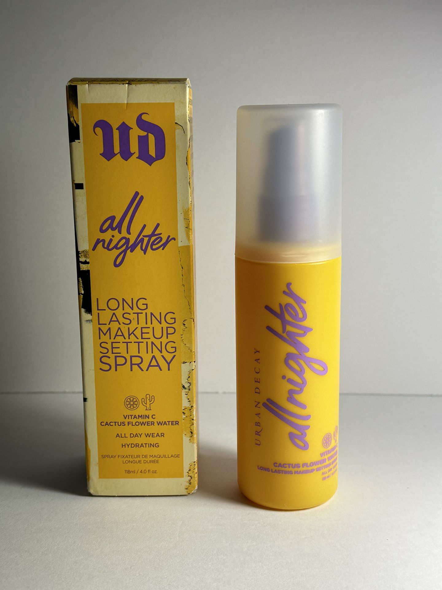 URBAN DECAY All Nighter 4oz Setting Spray with Vitamin C Cactus **NEW