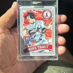 Mike Trout Baseball Card - MLB Topps Project 2020 Baseball 2011 Mike Trout Trading Card [#100, by Blake Jamieson]