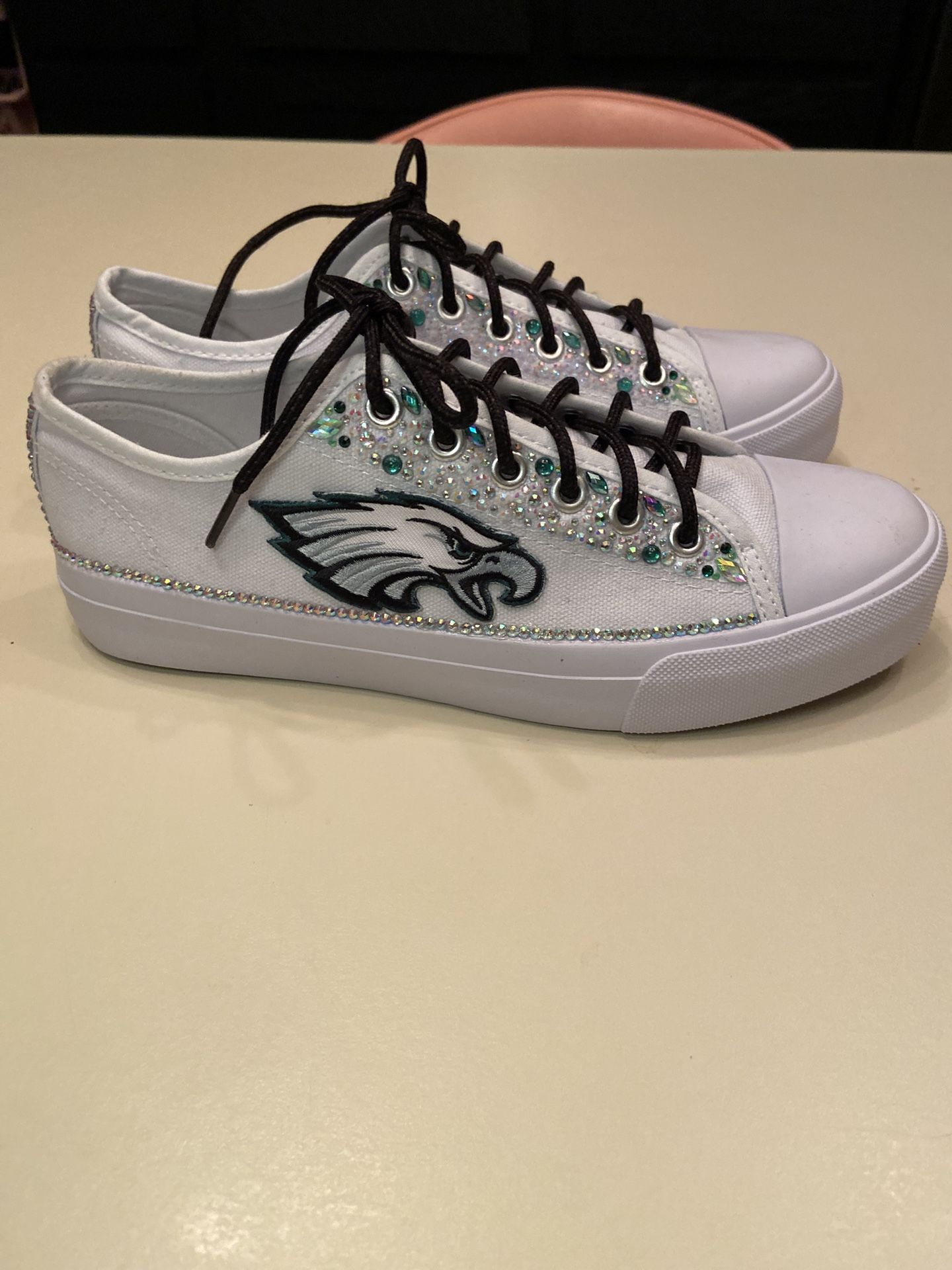 Custom Eagles Bling Sneakers