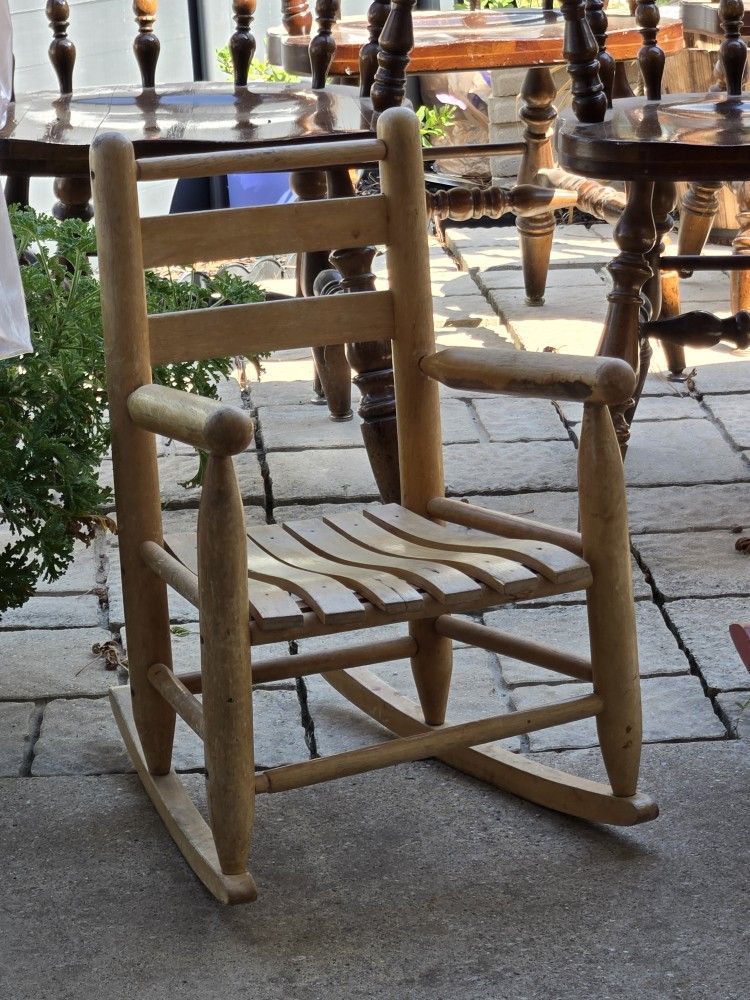 Childs Wooden Rocker
