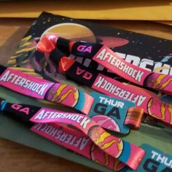Aftershock Wristbands Thursday 10/5