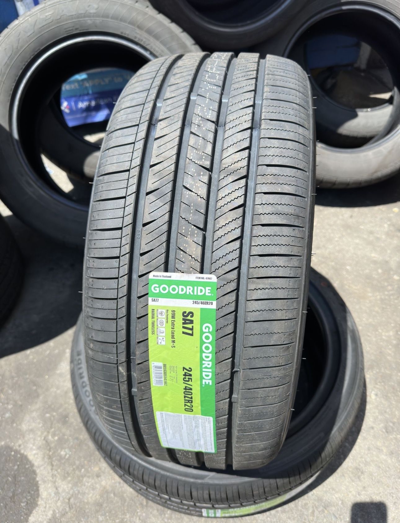 New Tire 245/4020 Good Ride SA-77 99W Set Of 4 Tires Finance available