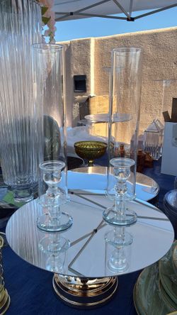 Glass Candleholders