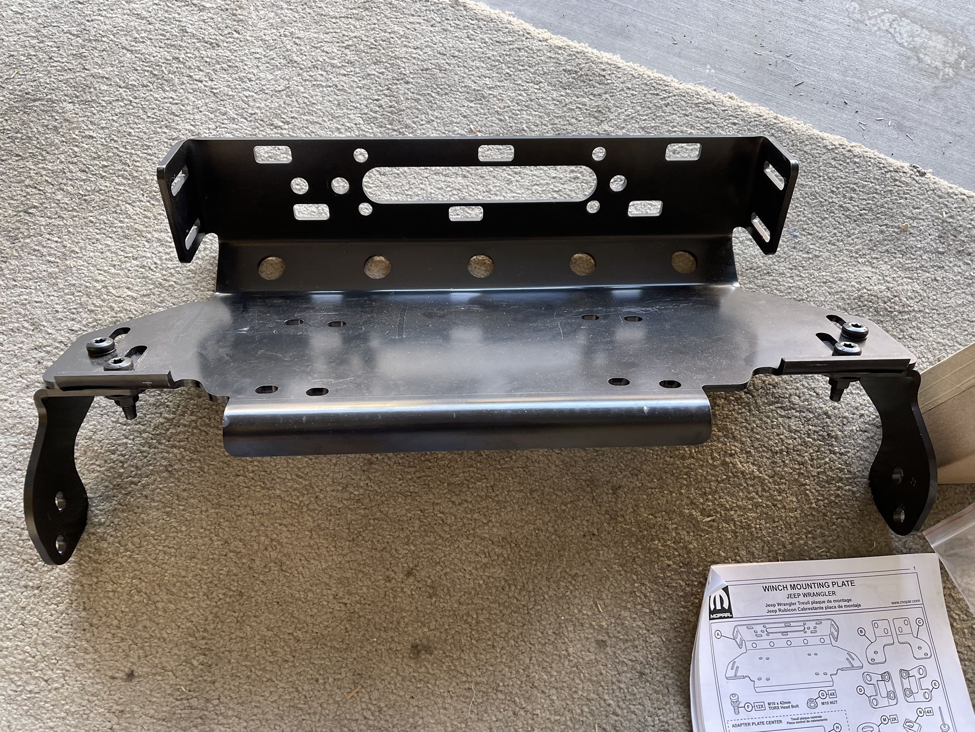 Winch Mounting Plate For Jeep 2018+ 2024